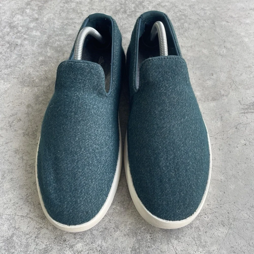ALLBIRDS Tree Lounger Slip On Sneaker Loafer Teal Green Men's 10